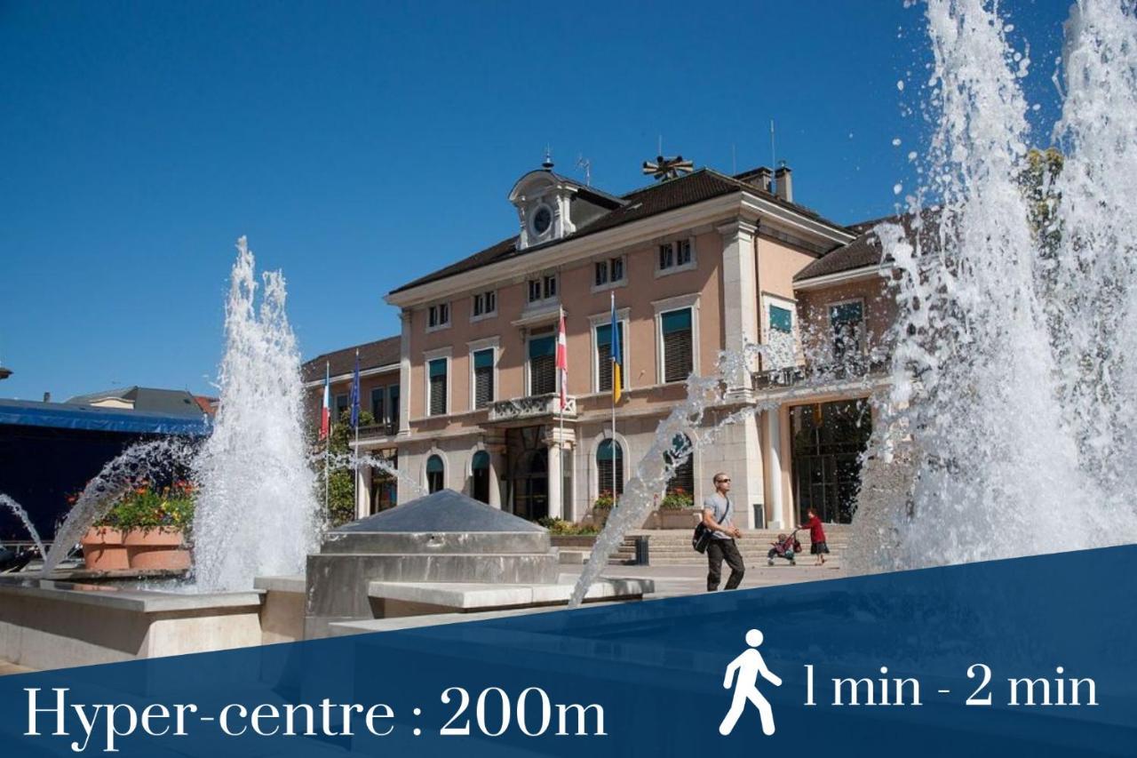 آنماس Homey Cycy - New / Free Parking / Hyper-Centre / Proche Geneve المظهر الخارجي الصورة